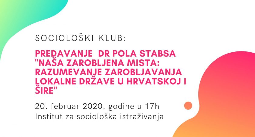Sociološki klub: predavanje  dr Pola Stabsa