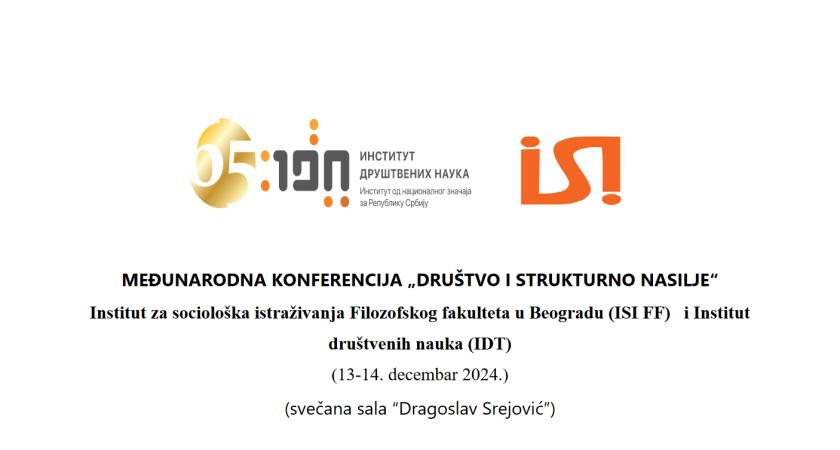 Rok za predaju apstrakata za konferenciju „Društvo i strukturno nasilje“ je produžen do 1. avgusta