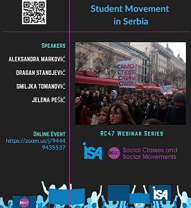 ISA RC47 webinar: Sociological Perspectives on the 2024/2025 Student Movement in Serbia